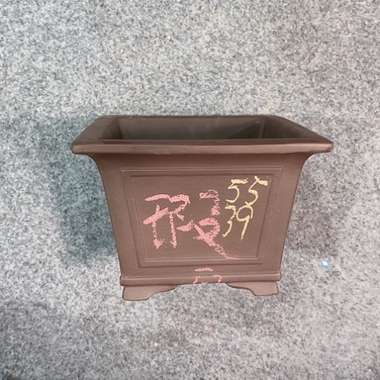 紫砂花盆左****戒宜兴紫砂