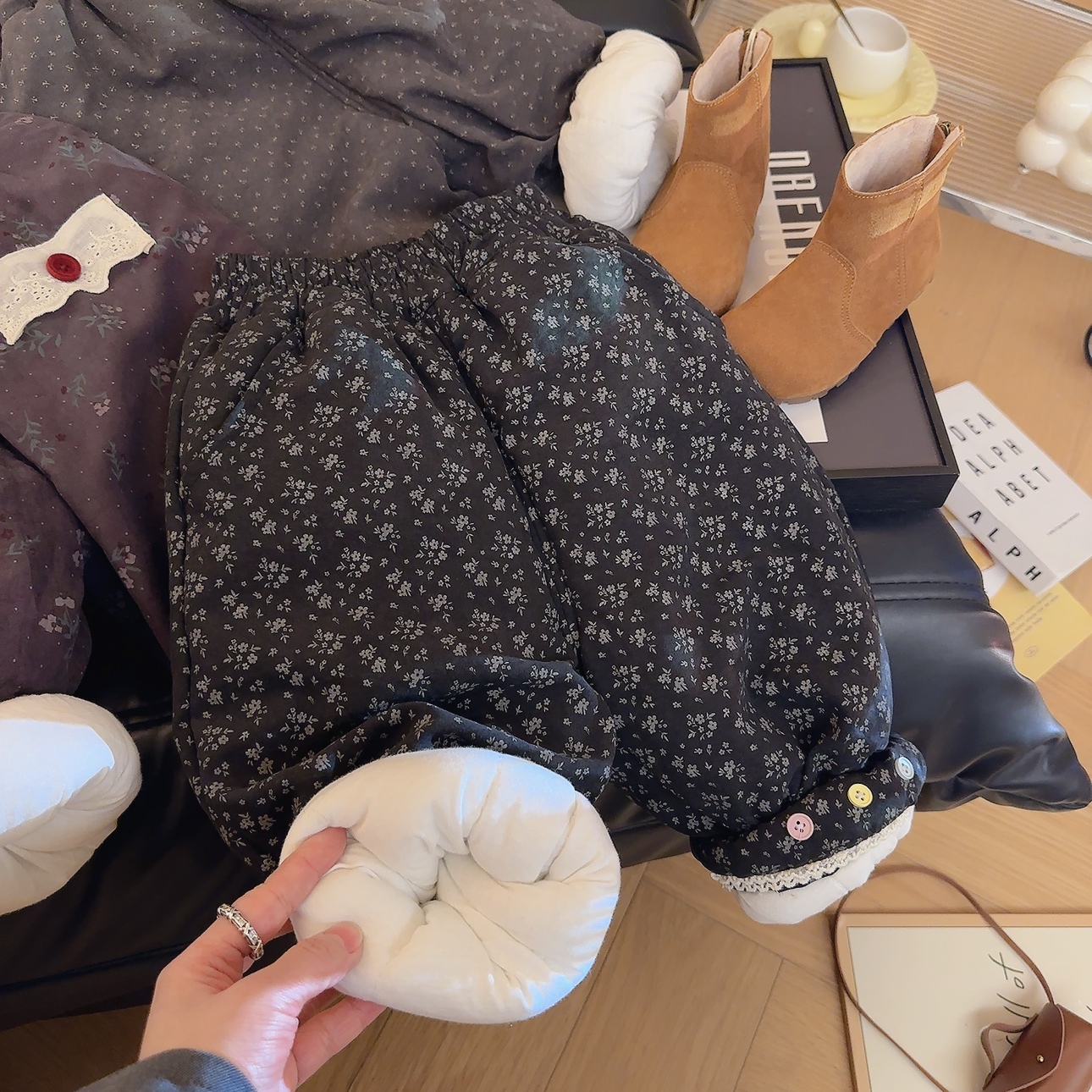 女童冬季棉裤加厚特厚裤子休闲裤百搭森系复古外穿韩版一条过冬