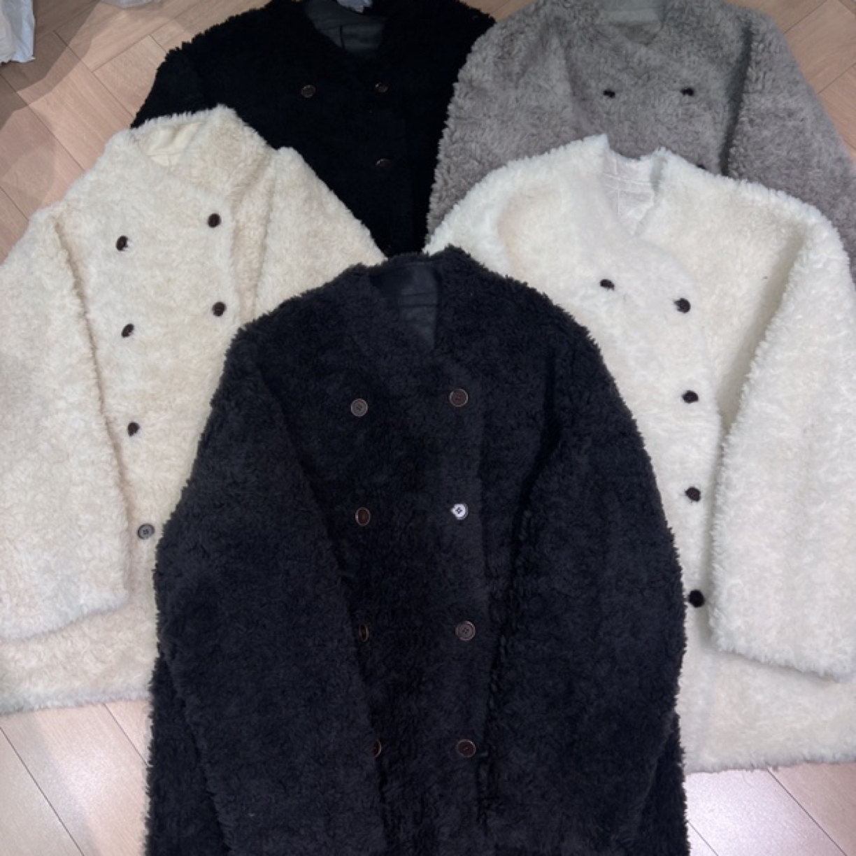 恩熙·韩系新款中长款双排扣加厚保暖外套26653