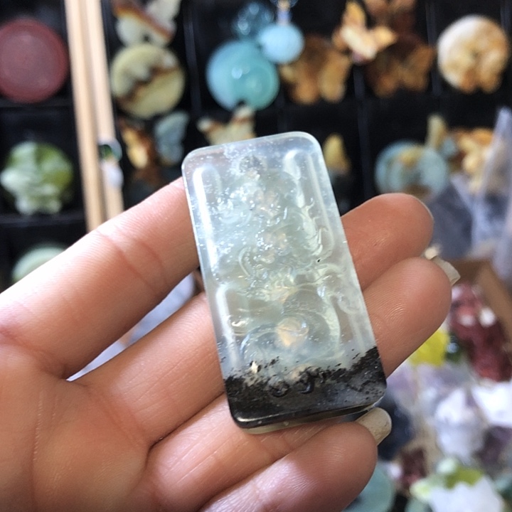 岫玉未镶嵌岫玉挂件