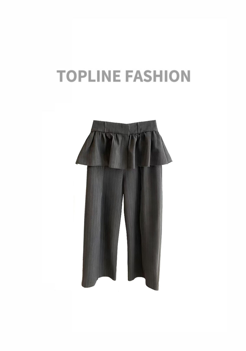 【鱼家高货】小众设计师宽松西装休闲裤叠搭半身裙屁帘