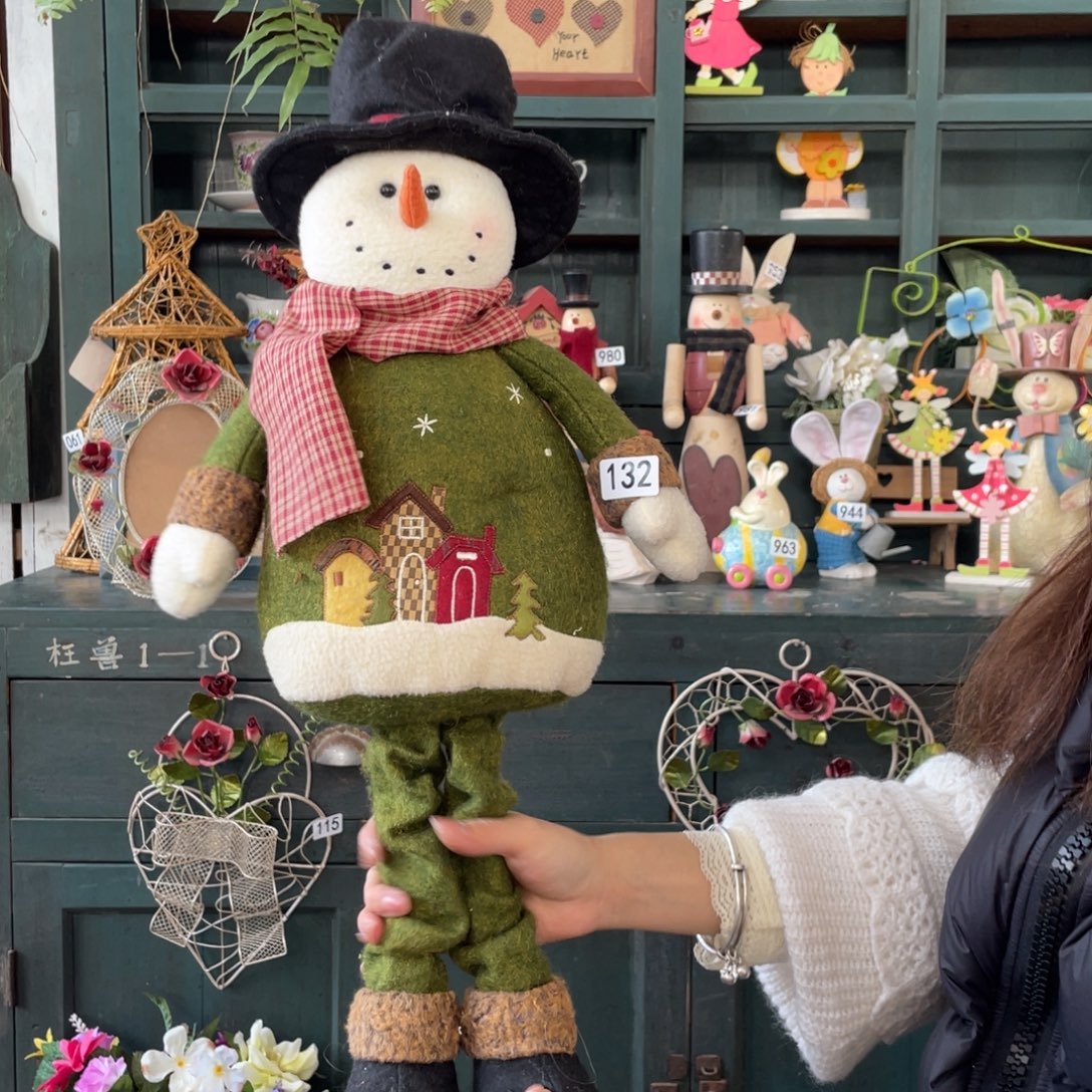 木质圣诞月福老货玩具默认微损