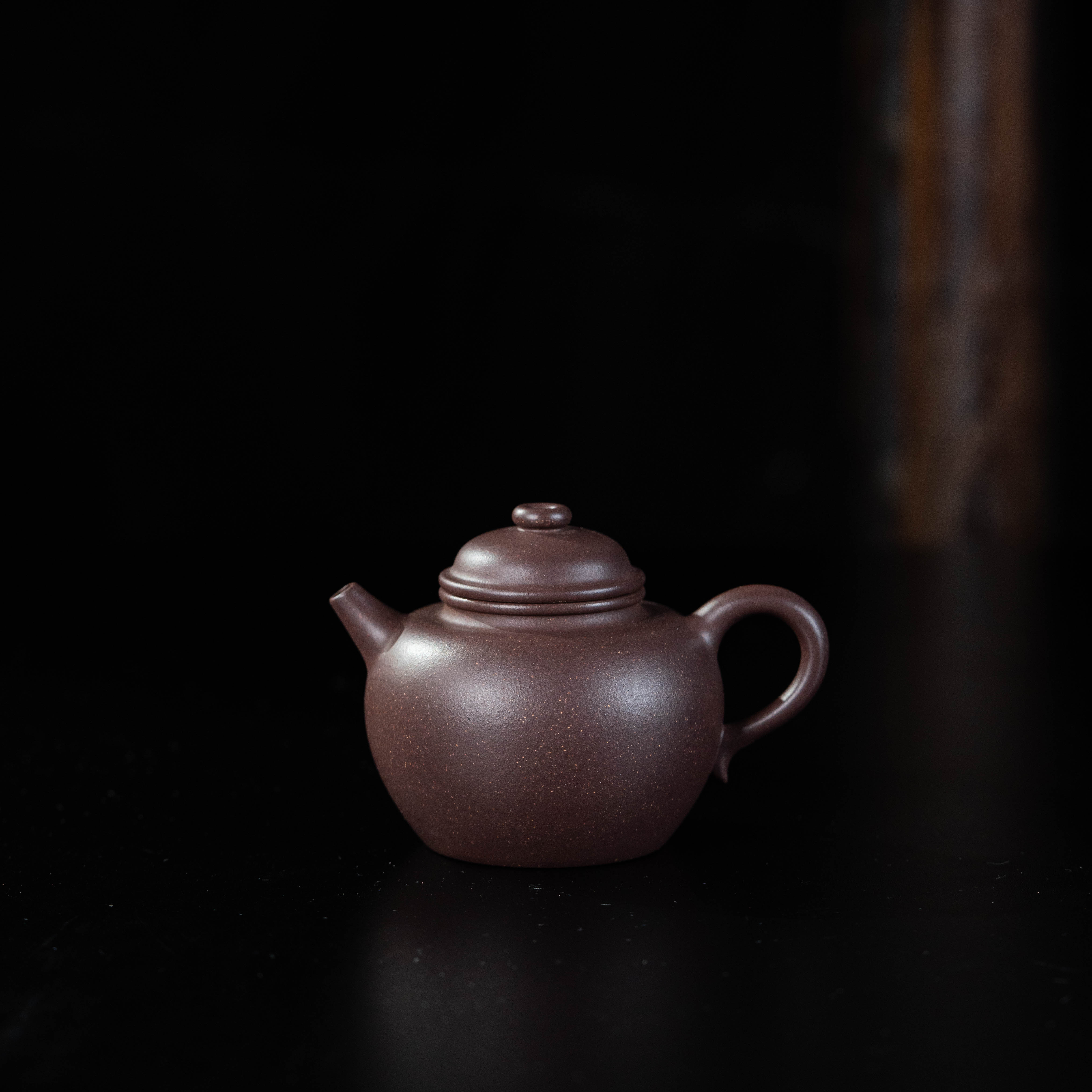 大彬圈钮 陈洁 表层老紫泥 170cc家用紫砂茶壶