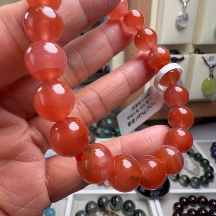 南红玛瑙未镶嵌手链天然南红玛瑙