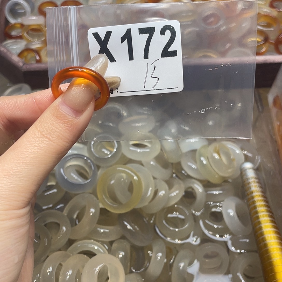 玛瑙/玉髓未镶嵌戒指172