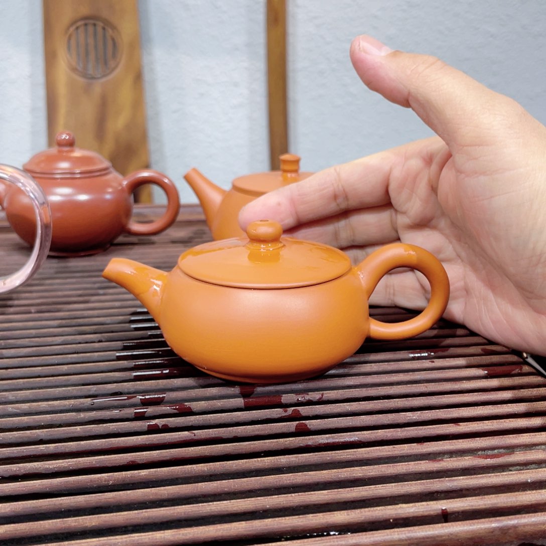 茶壶紫砂老壶80毫升，二