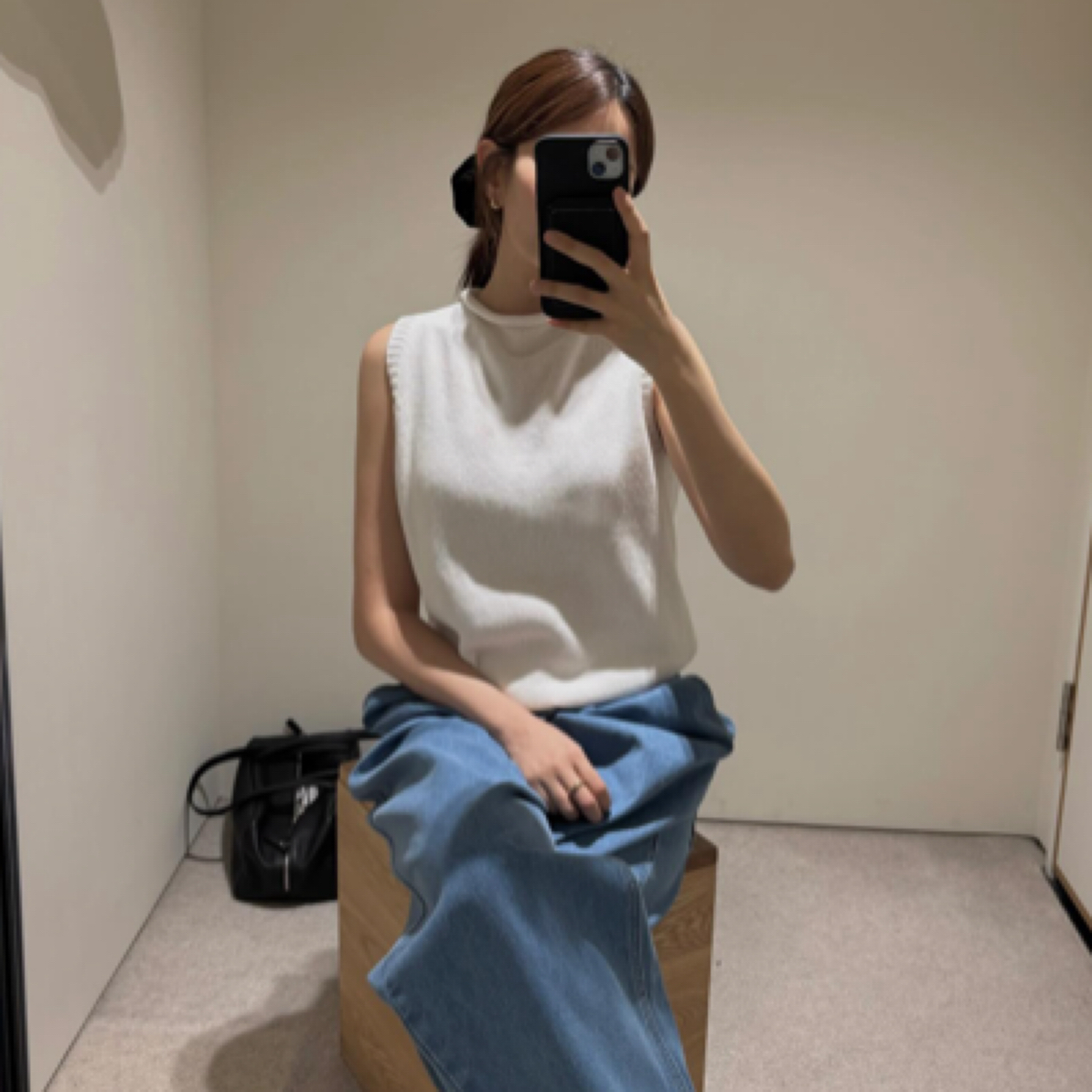 moondal 韩国小众品牌女装 正品针织无袖毛衣背心（No退No换）