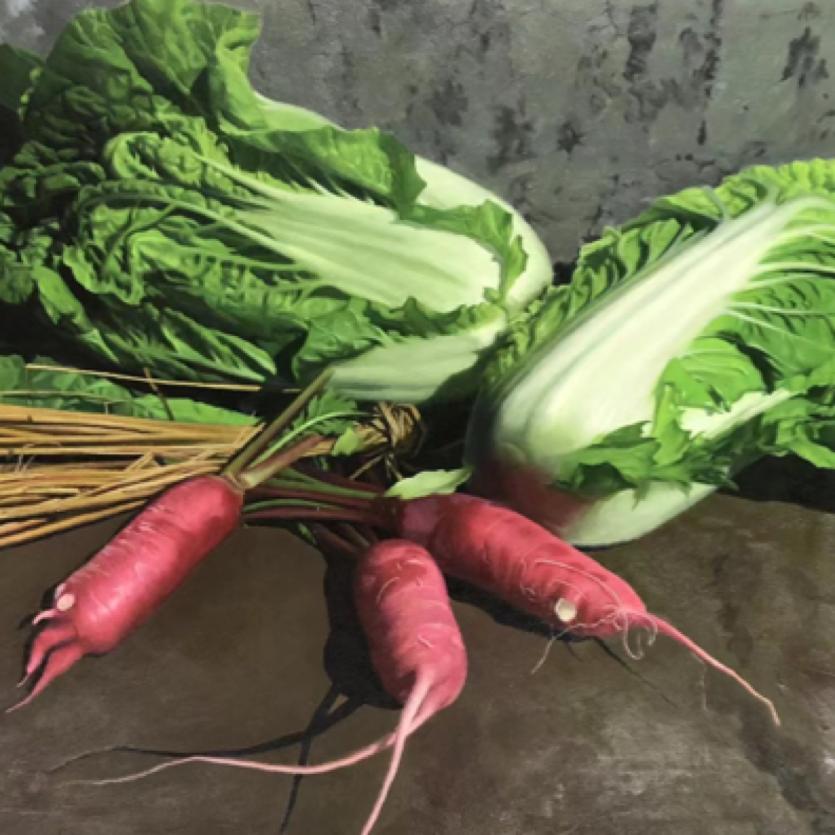 餐厅挂画/佰财好彩头/尺寸：77X114CM