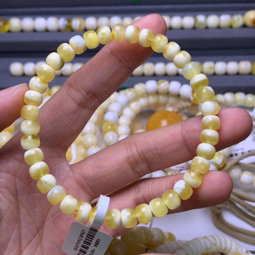 琥珀手链未镶嵌6.2毫米