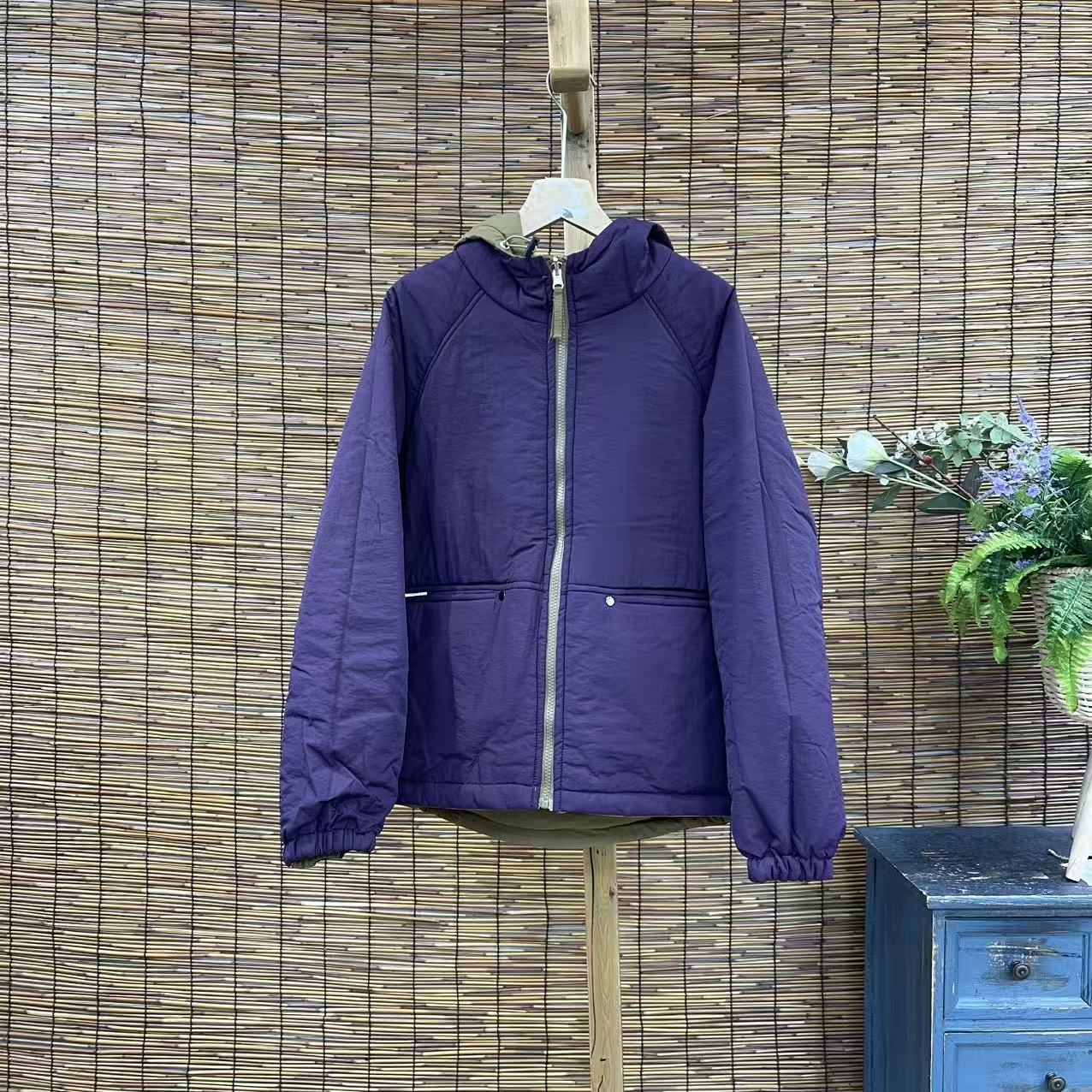 19362新款冬季加厚棉服双面穿显瘦百搭