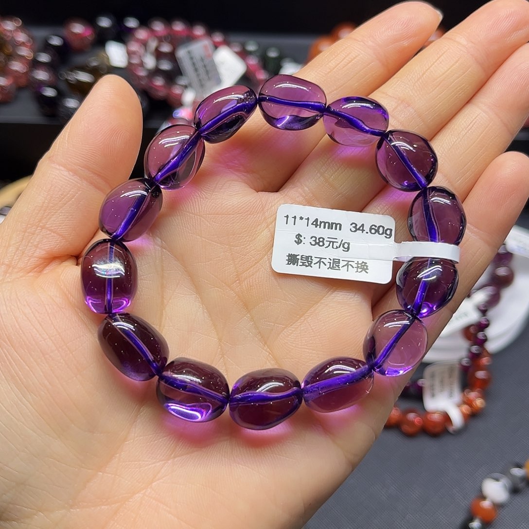 水晶手链未镶嵌天然水晶