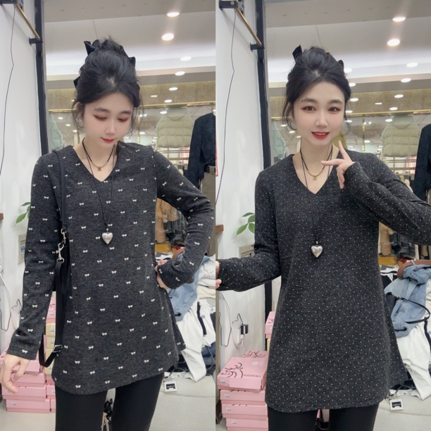 DD-秋冬时尚洋气V领衫（发货3-5）