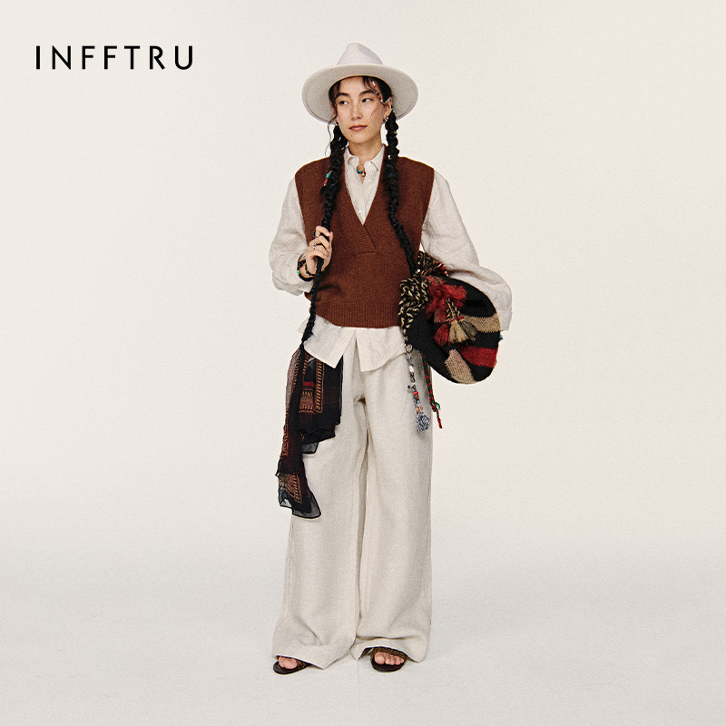 INFFTRU｜【亚麻牛仔】亚麻牛仔裤