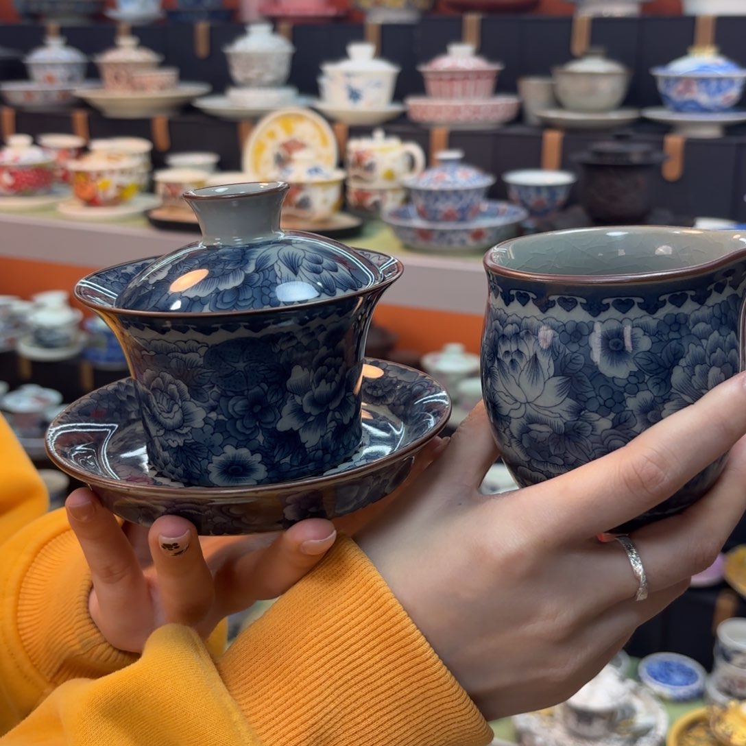 盖碗和杯子盖一起加热