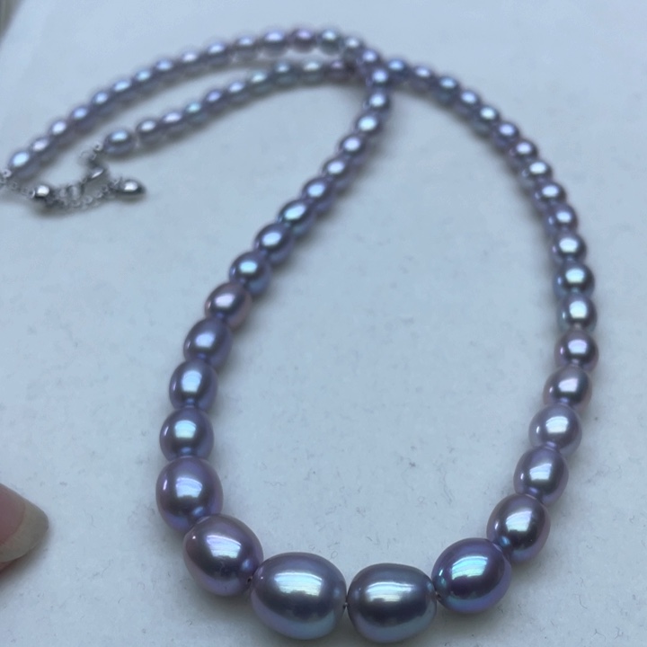 淡水珍珠颈饰银S925镶嵌