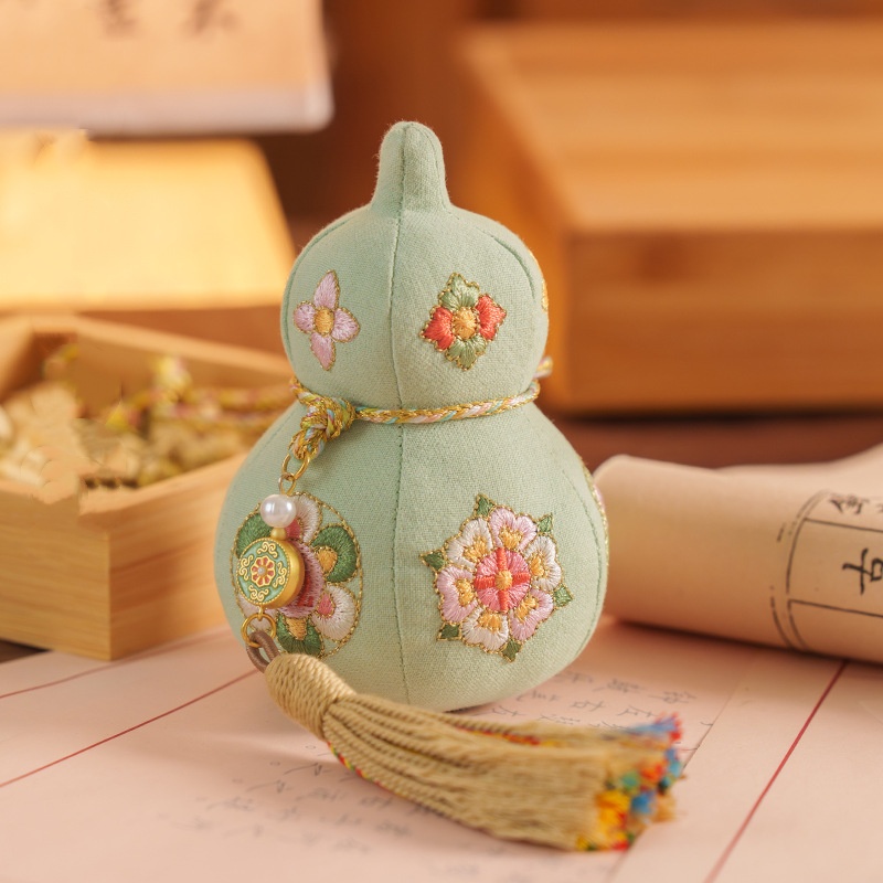 【藏宝阁】刺绣福禄葫芦挂件
