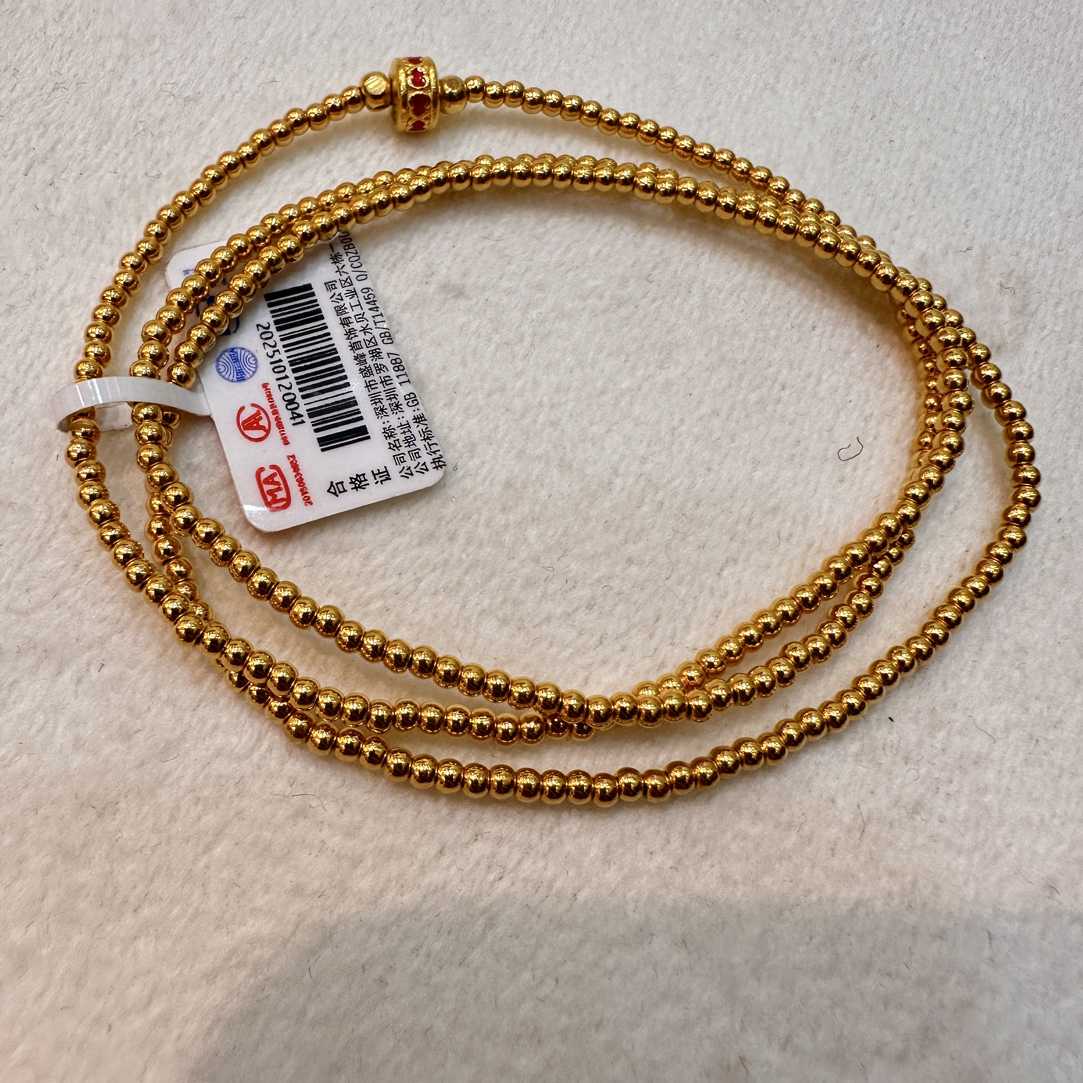 鳳凰金行 足金手串配件4.18g