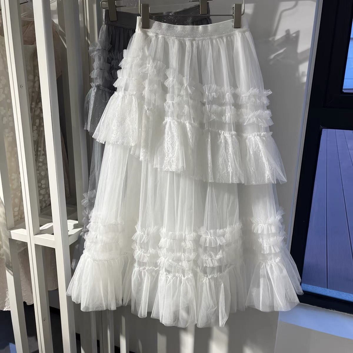 anyspoor春夏季蓬蓬半身纱裙84A231