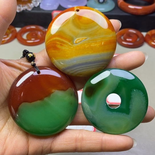 玛瑙/玉髓吊坠(不含链)未镶嵌易*