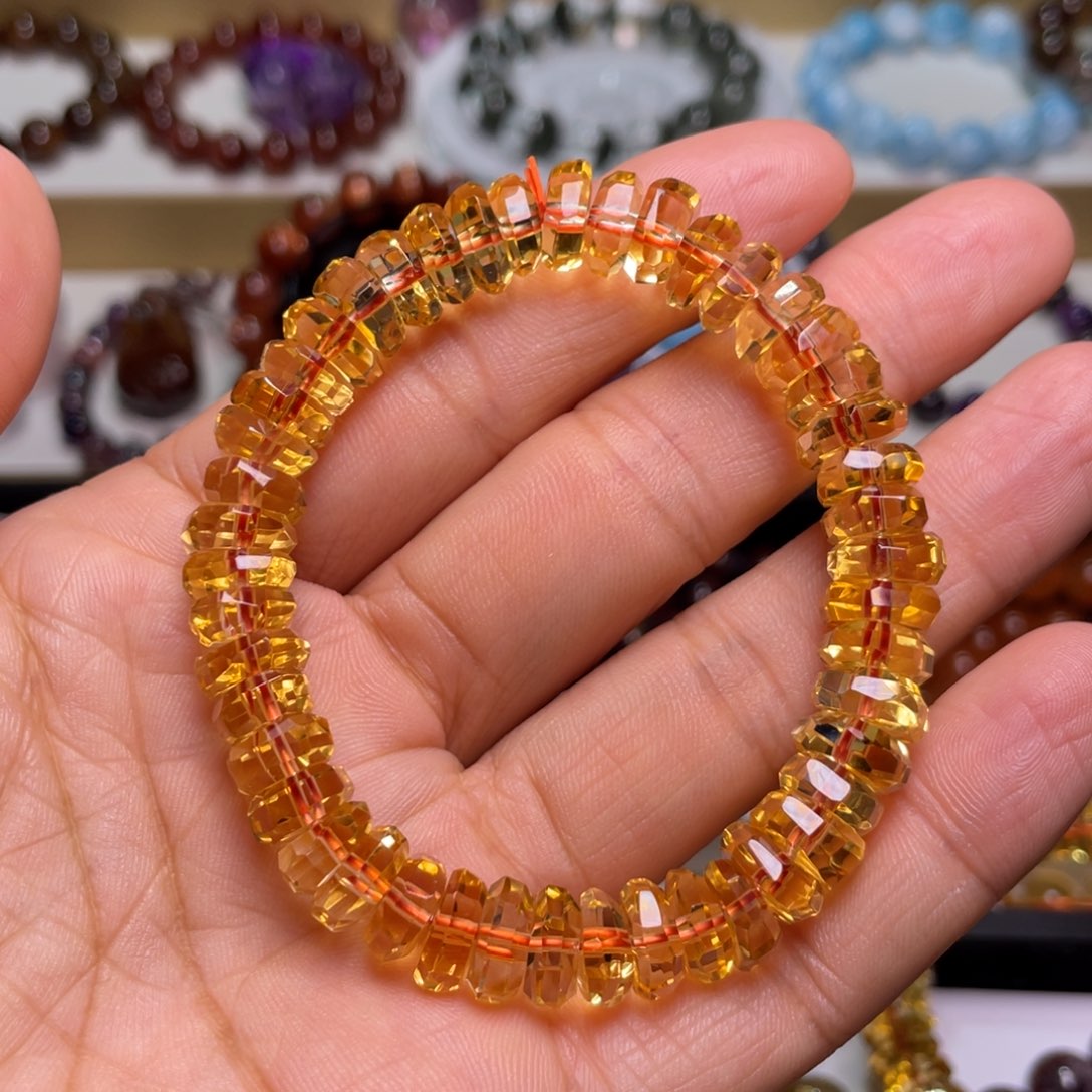 水晶手链未镶嵌巴西暴力黄