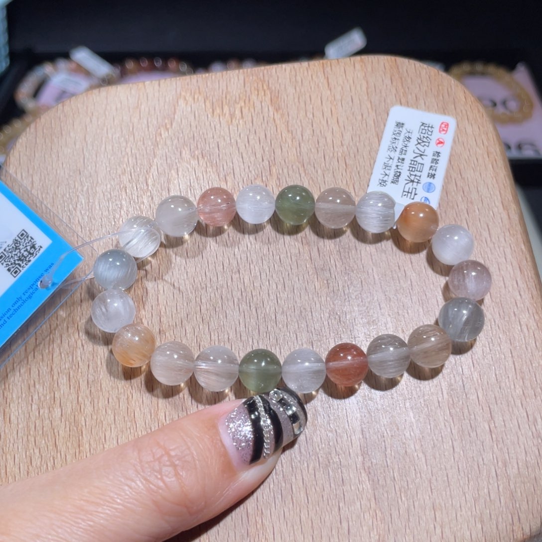 水晶手链未镶嵌94号多样性发货一O 约9+