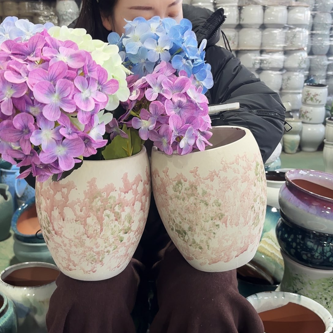 正品两个高21/15红陶