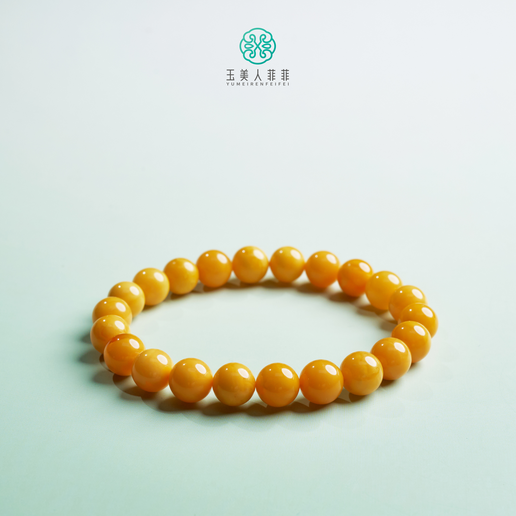 石惑珠宝-蜜蜡单圈圆珠手串约8mm^多样性发一