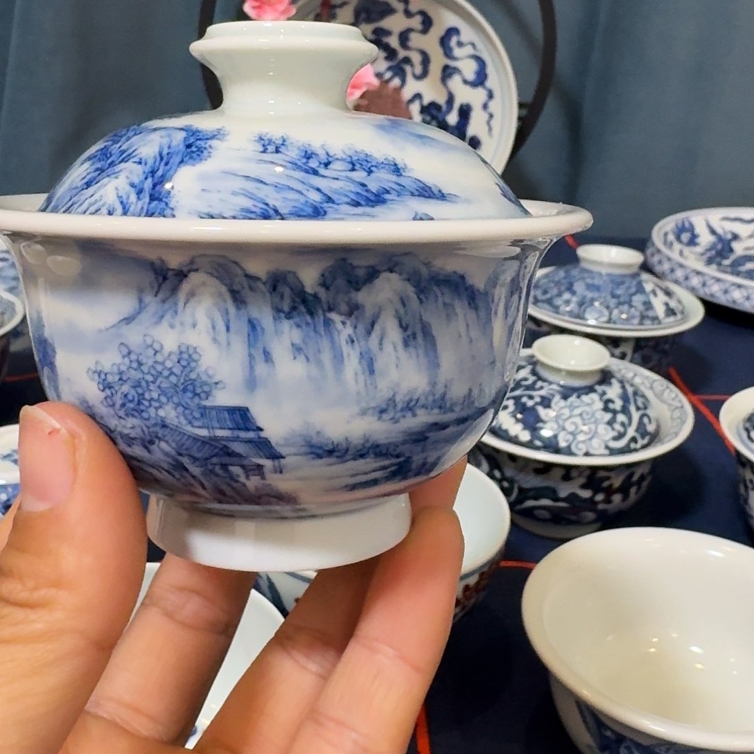 青风瓷影手工手绘