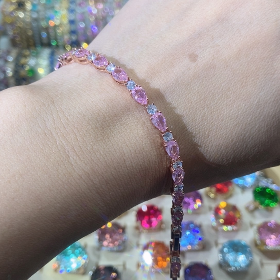 66锆石（处理）手链