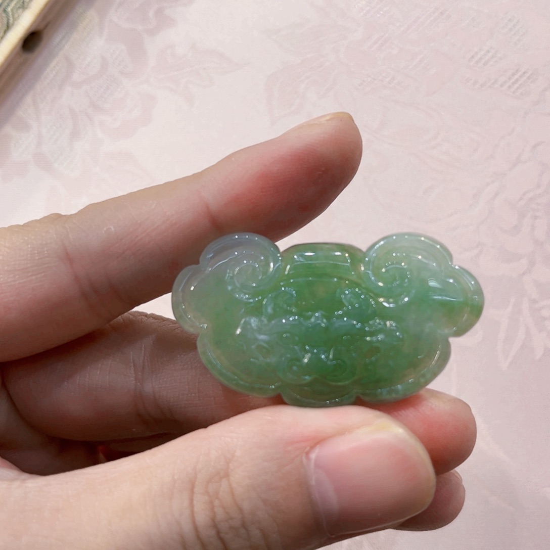 翡翠合金吊坠(赠链)代编织