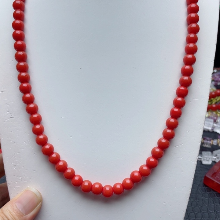 树脂制品34号粉色项链