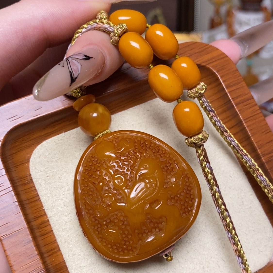 【闪购商品】蜜蜡颈饰未镶嵌项链