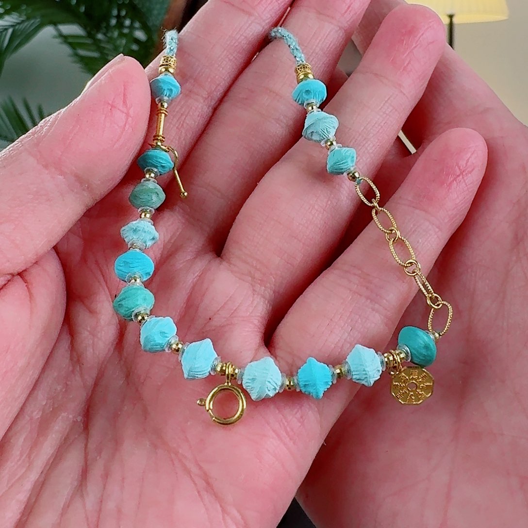 绿松石珠宝奇石18K金镶嵌