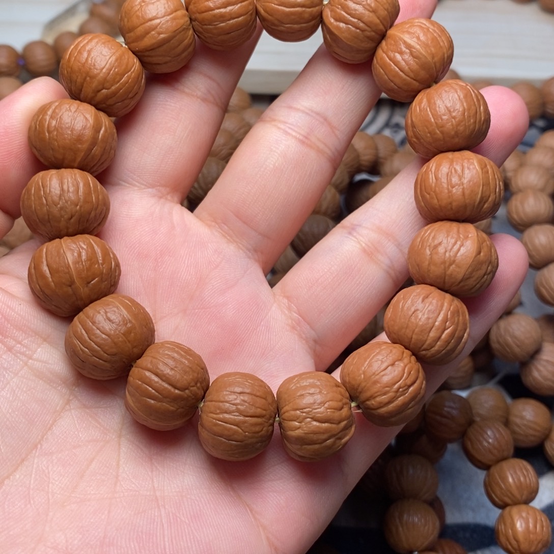 桃核手串南瓜精打底16