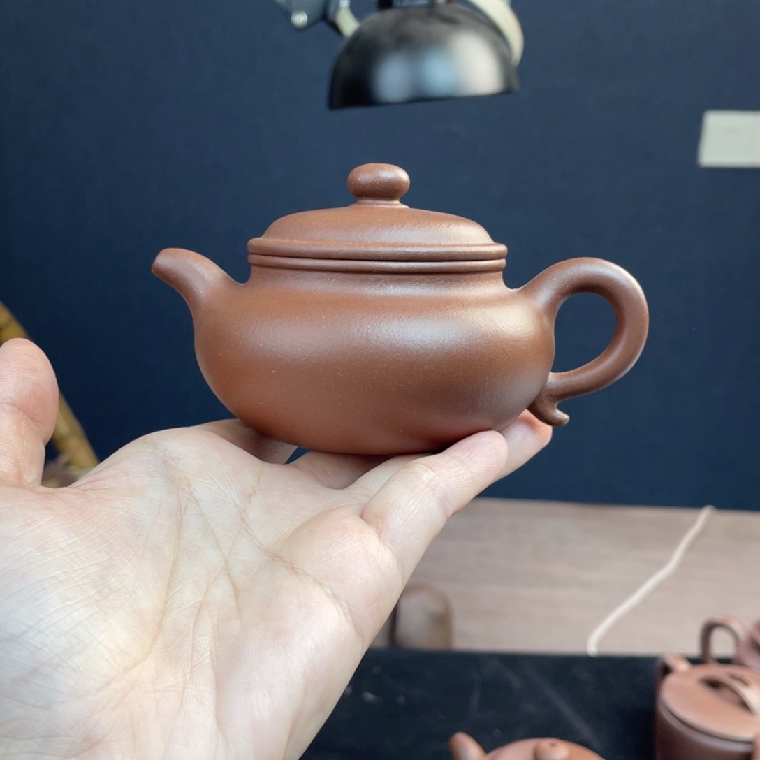茶壶紫砂全手工底槽清仿古150cc