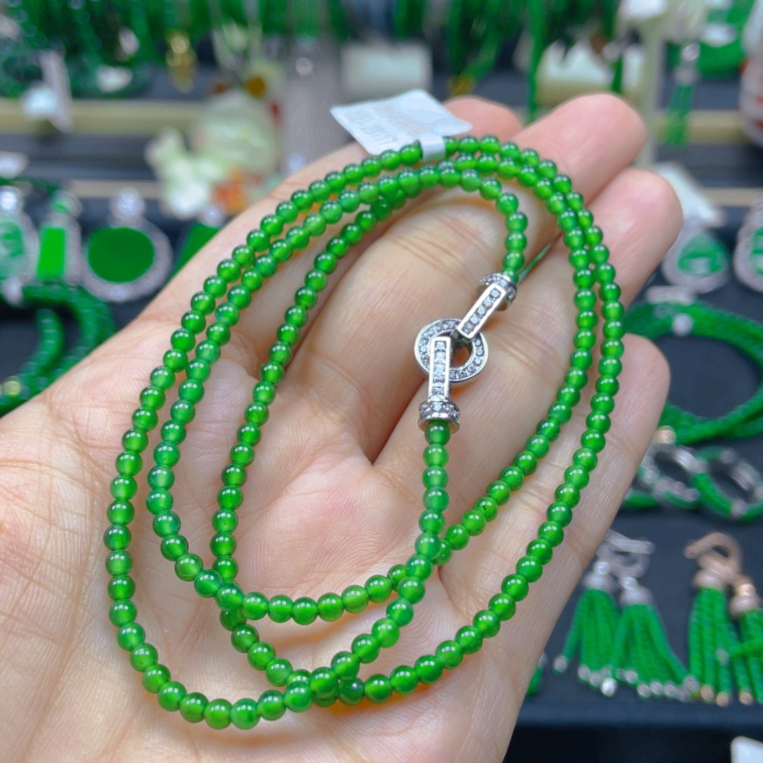 颈饰未镶嵌翡翠项链3