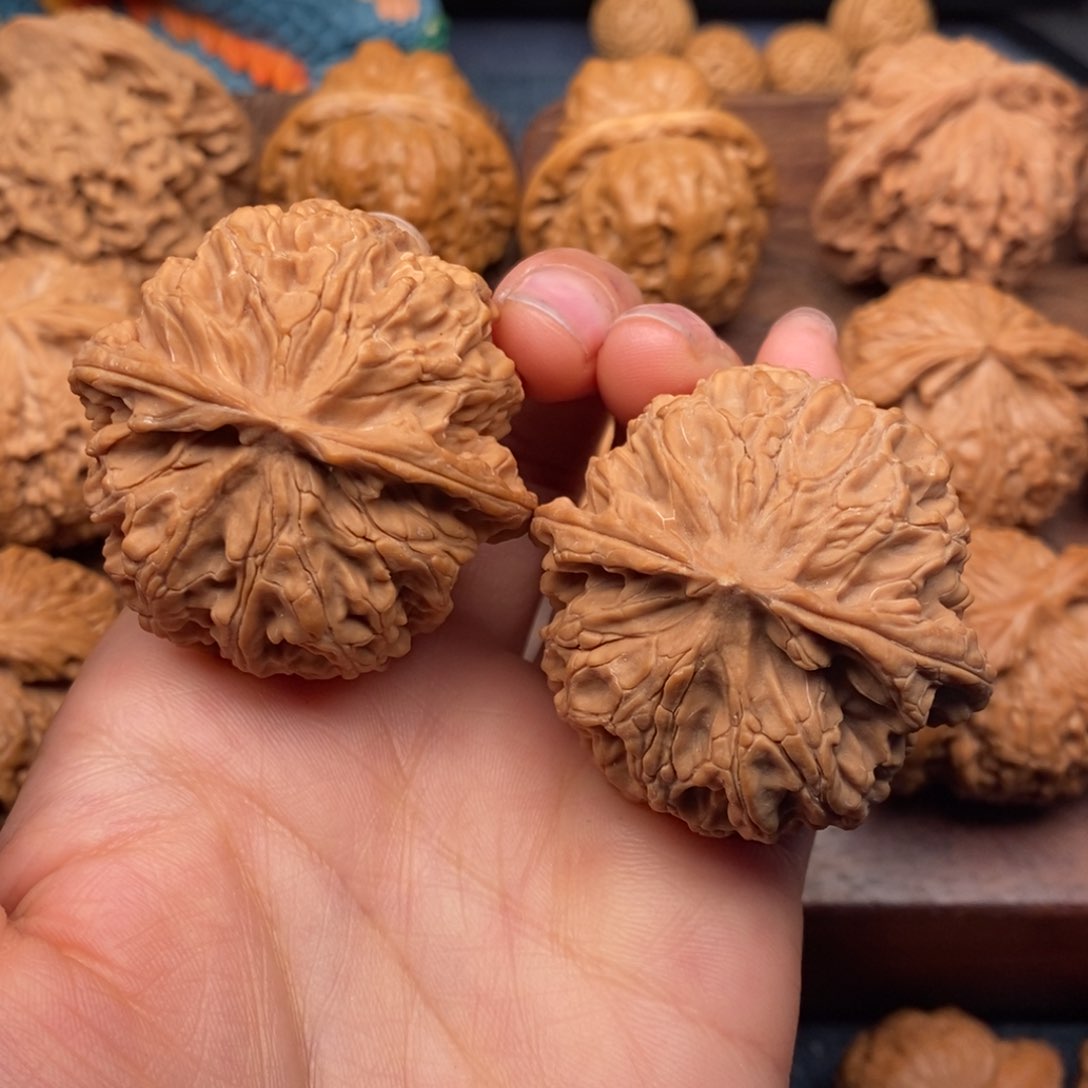 文玩核桃把件43全品苹果园，精配毕业对