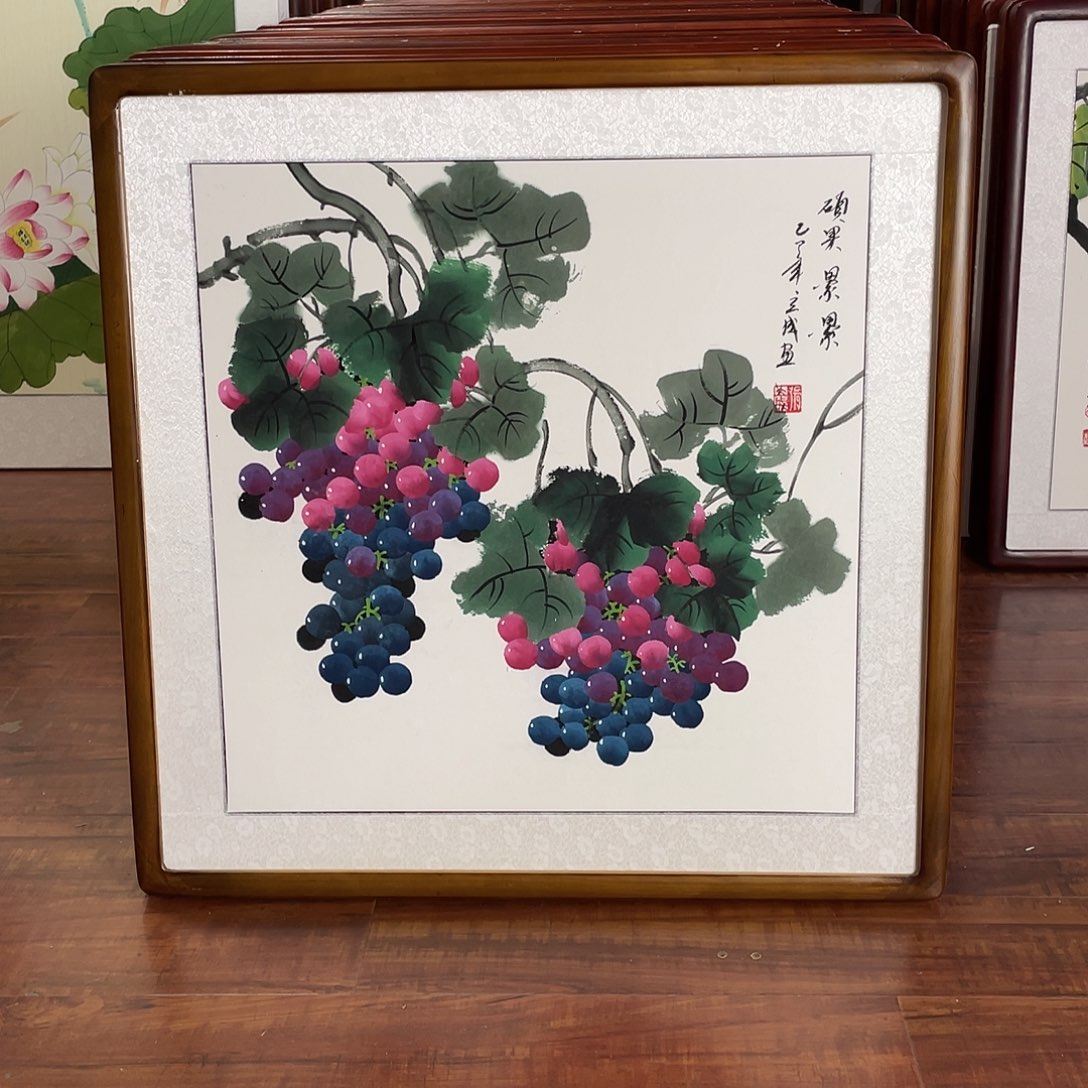 国画带框尺寸63*63厘米