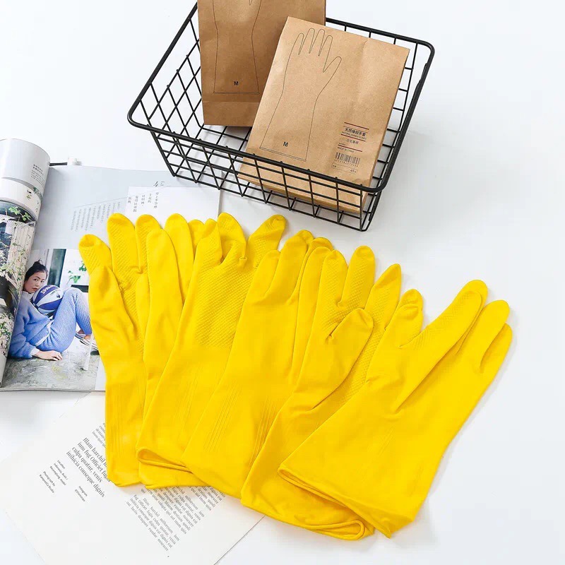 al冬季家务防滑加厚耐摸天然橡胶手套！