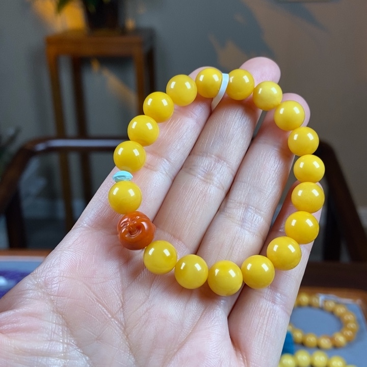 未镶嵌琥珀手链蜜蜡手串9+