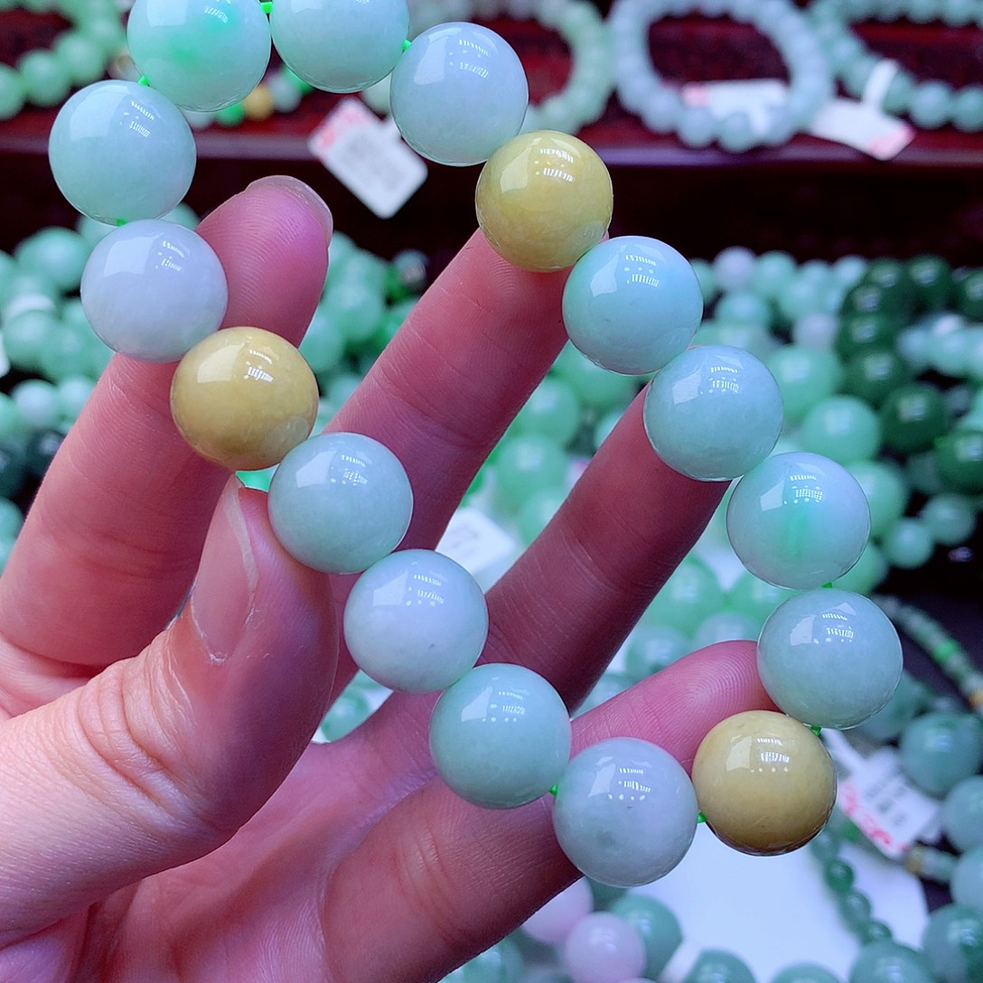 翡翠未镶嵌毛衣链