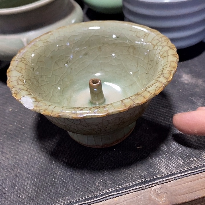 手工艺品琉璃邾**人龙泉青瓷龙永图杯书画作品