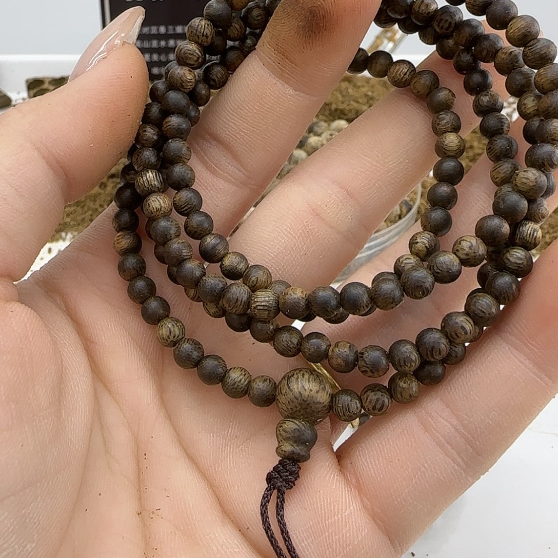 手串沉香乌身老料精品0.4规格7克➕99沉浮