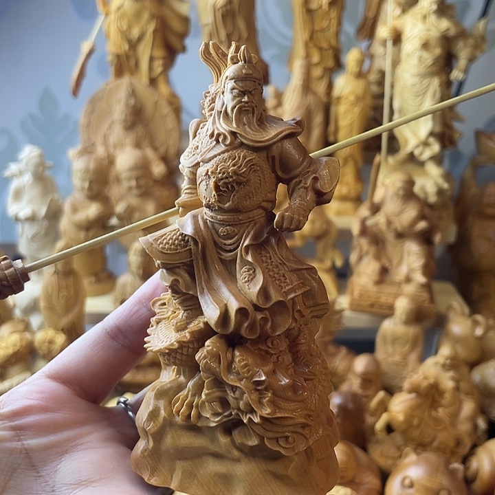 柏木（崖柏）崖柏关公高12公分