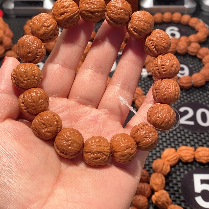 文玩核桃手串核桃手串磨盘1.7尺寸全品