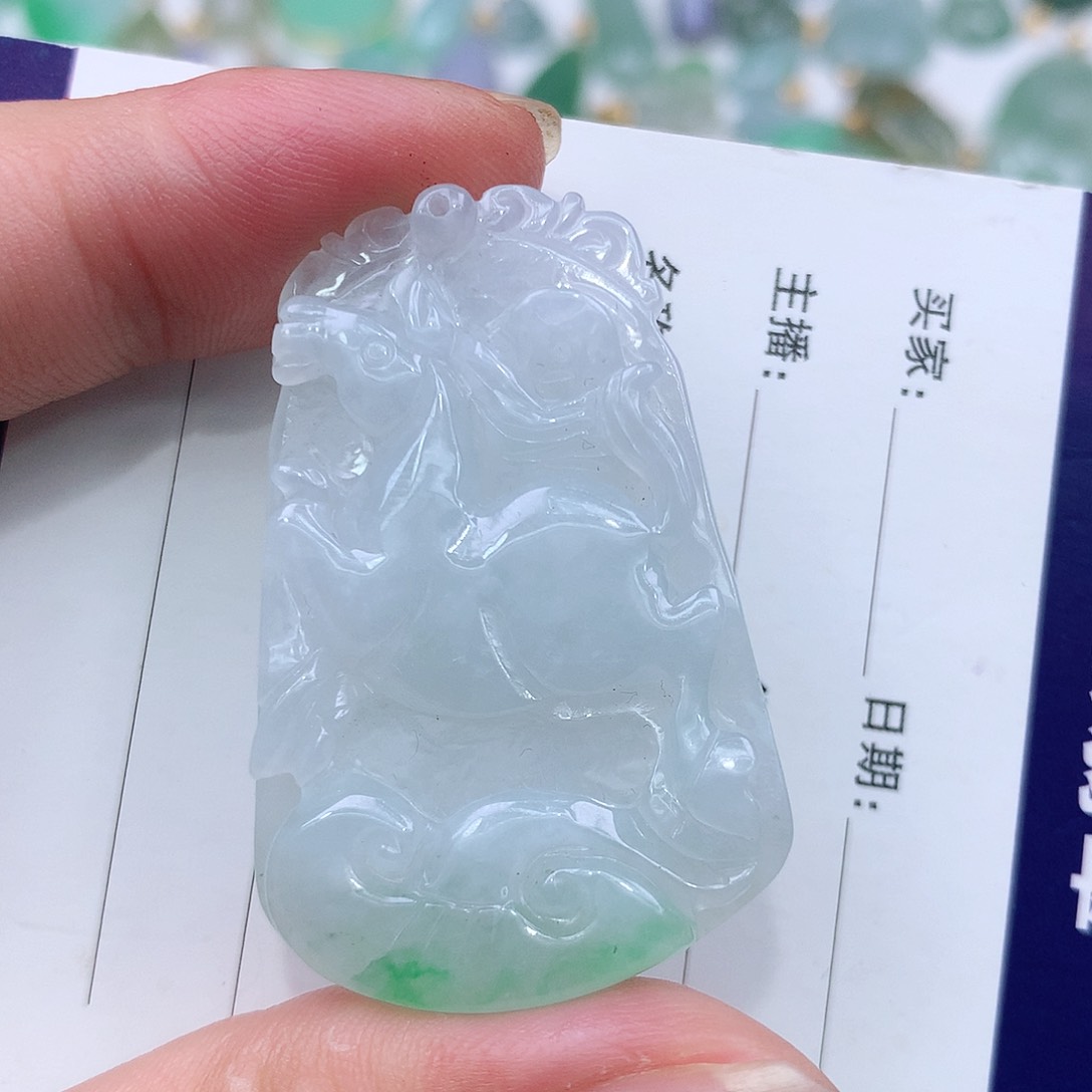 翡翠未镶嵌吊坠(不含链)