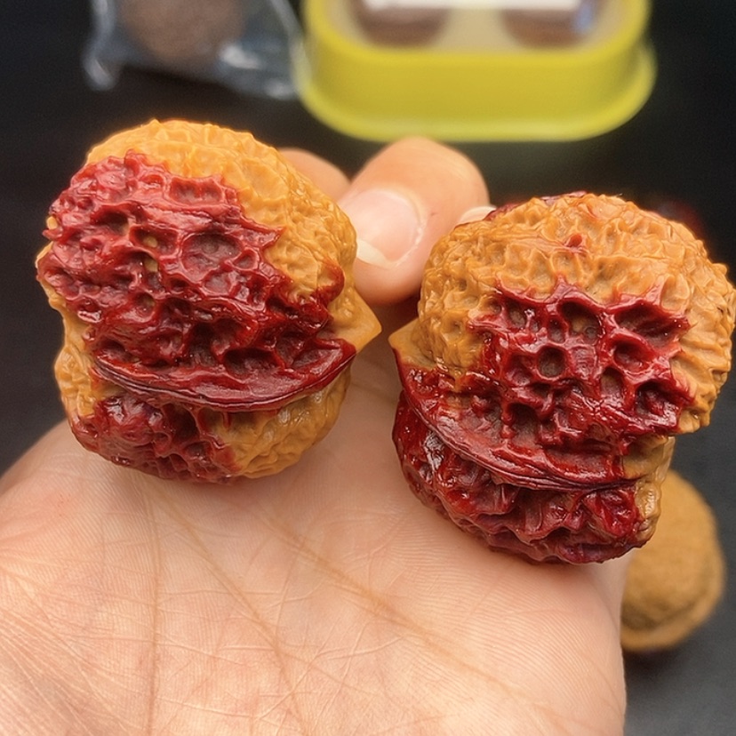 【闪购商品】把件文玩核桃42尺火麒麟金蟾