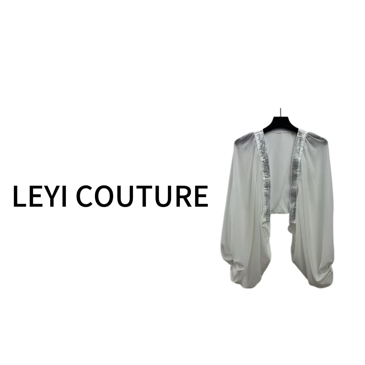【 LEYI COUTURE】畑畑2025高端气质设计款薄纱外套