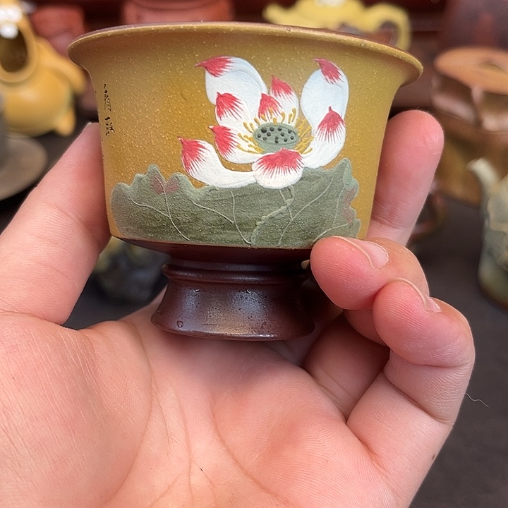 茶杯紫砂文淘紫砂主人杯高端茶器