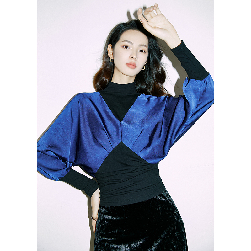 【断码清仓拼手速】上衣拼接衬衫女24011025